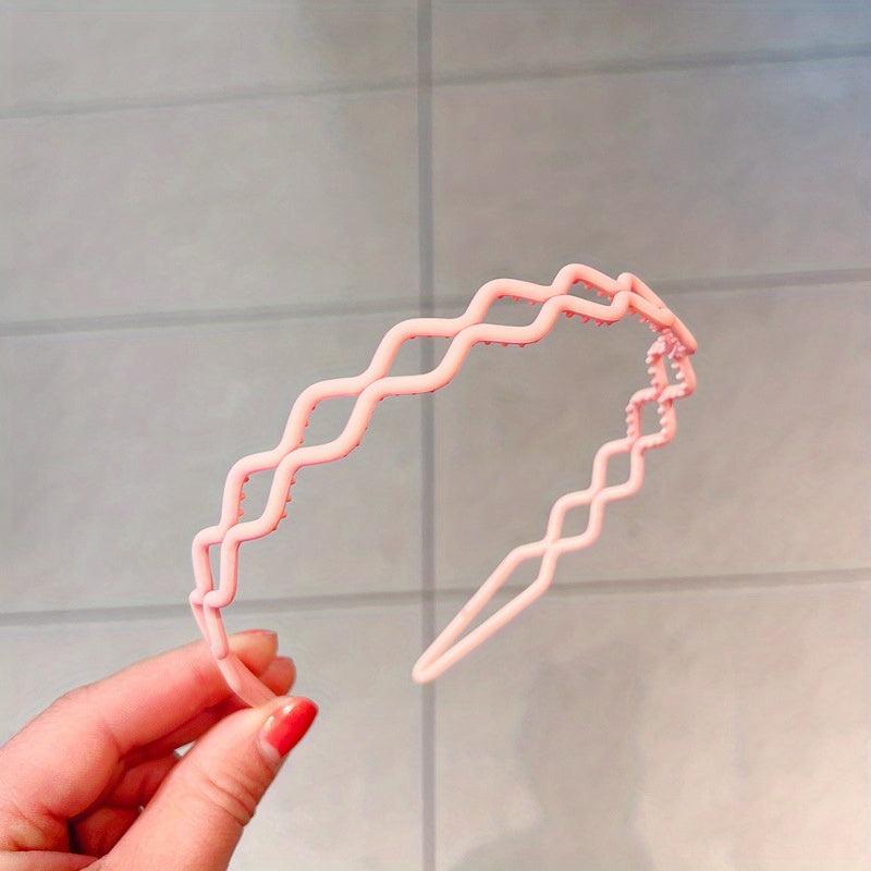 Wavy Headband Sweet Hair Hoop Non-slip Hair Band