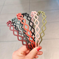 Wavy Headband Sweet Hair Hoop Non-slip Hair Band