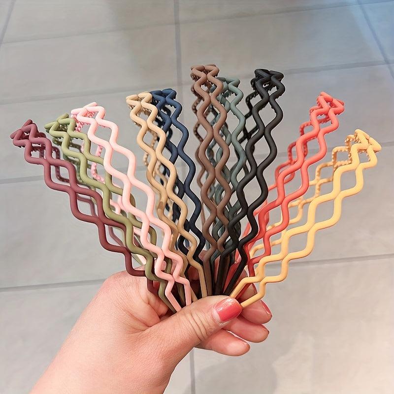 Wavy Headband Sweet Hair Hoop Non-slip Hair Band