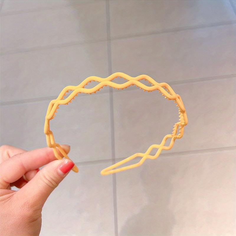 Wavy Headband Sweet Hair Hoop Non-slip Hair Band