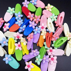 10pcs Flower Hair Clip Barrette Y2K Hair Slides Non Slip Accessory