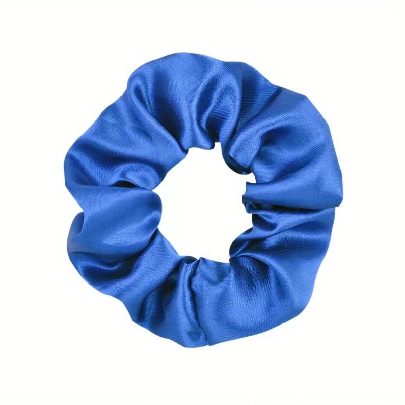 Y2K Colorful Satin Scrunchies Hair Tie Solid Hair Rope Soft Hair Ring