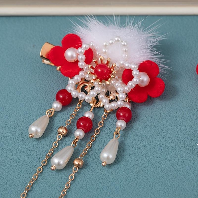 Vintage Metal Hair Comb Cheongsam Hair Accessories For Women