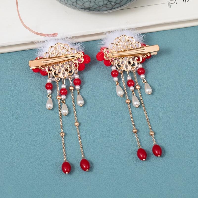 Vintage Metal Hair Comb Cheongsam Hair Accessories For Women