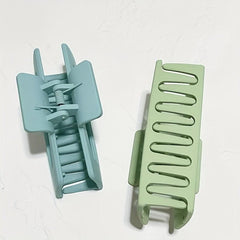 2pcs Large Matte Hair Claw Clips No Slip Big Jaw Colored Thick Hair Women Girls