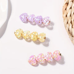 3pcs Heart Shape Hair Clip for Women