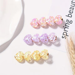 3pcs Heart Shape Hair Clip for Women