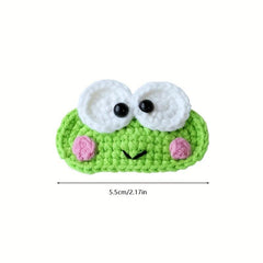 Crochet Animal Hair Clip Cartoon Snap Clip Barrette Summer Hair Slides
