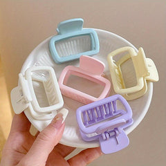 5pcs Leopard Pattern Hair Claw Nonslip Ponytail Holder Hair Clip