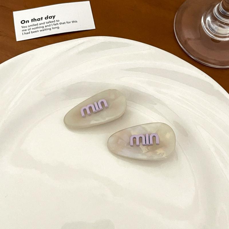 Summer Acetate Hair Clip Non Crease Barrette Dopamine Charm Hair Slides Clip