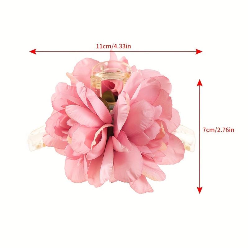 Flower Hair Claw Large Hair Claw Back Head Non slip Hair Accessories