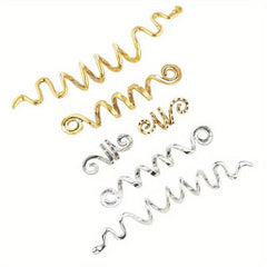 Dreadlock Hair Ring Boho Style Coils Gold Spiral Hair Ring Hair Styling Tool
