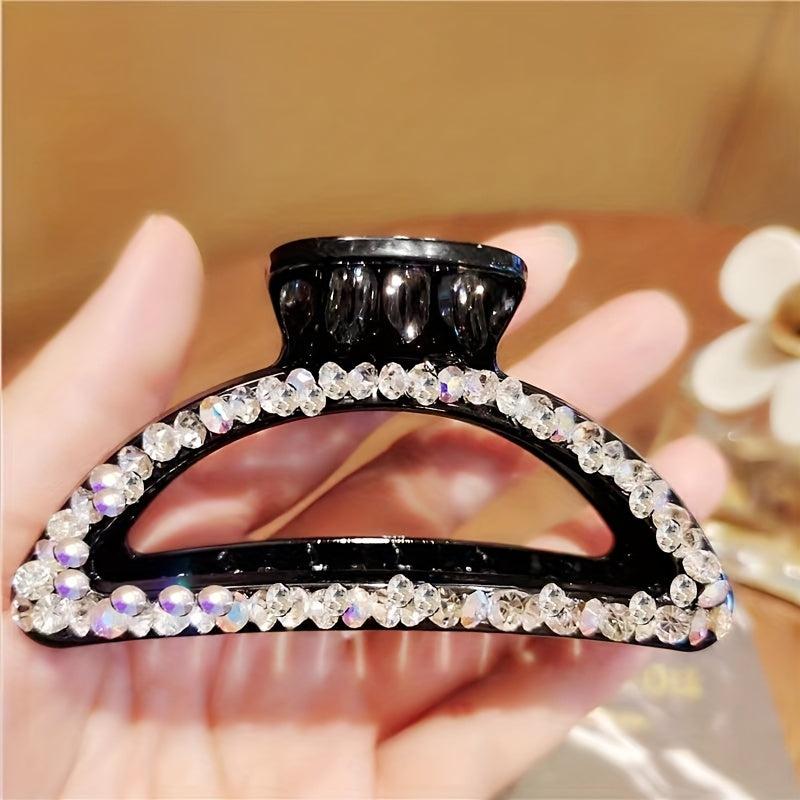 2pcs Rhinestone Hair Claw with Pearl - Head Jewelry Hair Accessories