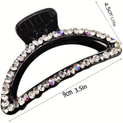 2pcs Rhinestone Hair Claw with Pearl - Head Jewelry Hair Accessories