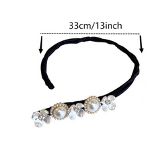 Faux Pearl Hair Braids Styling Accessories Hair Bun DIY Bun Maker