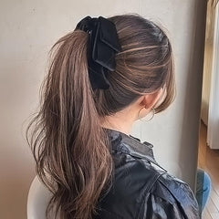 Velvet Bow Banana Clip Hair Clip Women Ponytail Barrette Hair Accessories