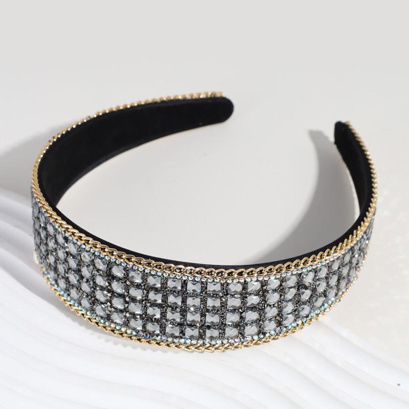 Wide Brimmed Rhinestone Headband Head Hoop Women Hair Accessories