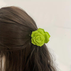 3pcs Rose Shape Hair Claw Hair Accessories For Women