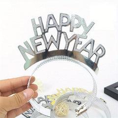 Happy Year Paper Headband Christmas Party Hairbands