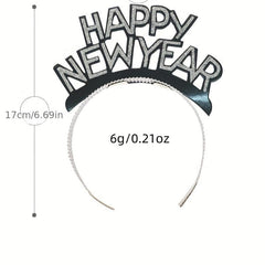 Happy Year Paper Headband Christmas Party Hairbands