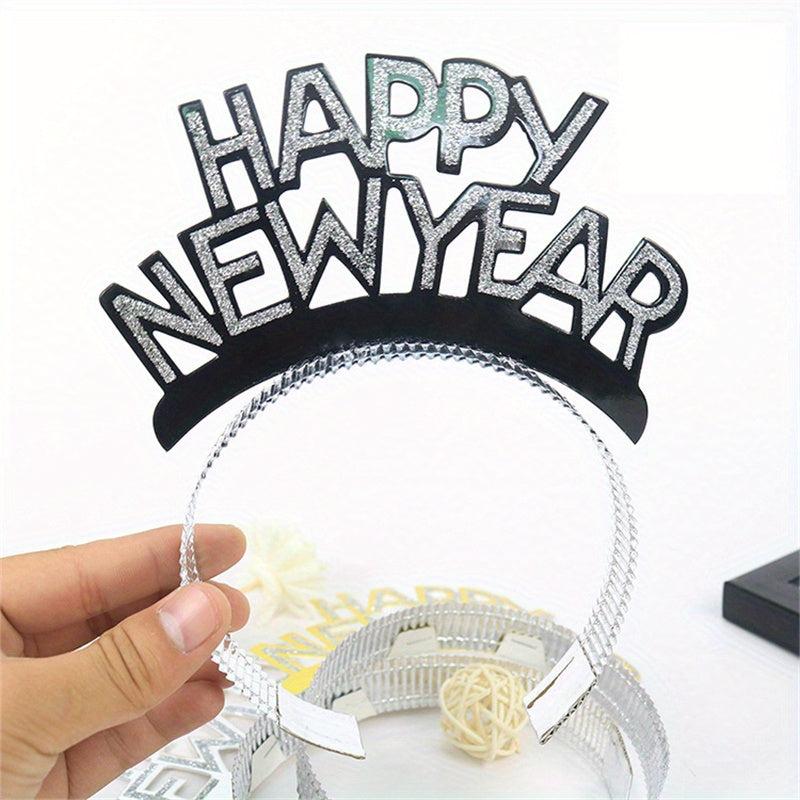 Happy Year Paper Headband Christmas Party Hairbands
