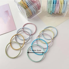 50pcs Hair Tie Elastic Hair Rope Female Hair Band Elastic Hair Ties