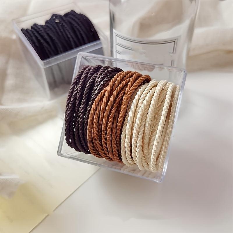 50pcs Hair Tie Elastic Hair Rope Female Hair Band Elastic Hair Ties