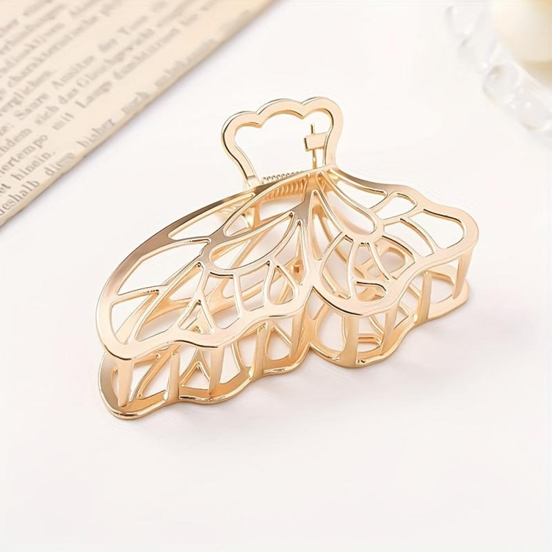 3pcs Butterfly Hair Claw Hollow Out Hair Clip Banana Clip Hair Styling Accessory