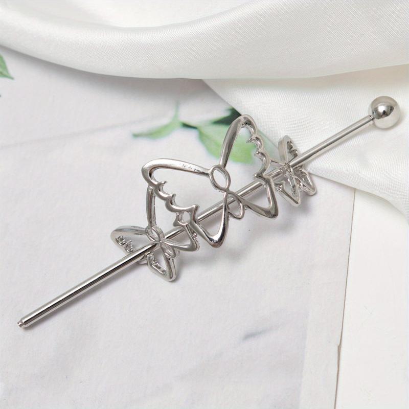 Metal Butterfly Hairpin Hair Stick Headdress Hair Accessories