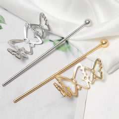 Metal Butterfly Hairpin Hair Stick Headdress Hair Accessories