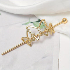Metal Butterfly Hairpin Hair Stick Headdress Hair Accessories
