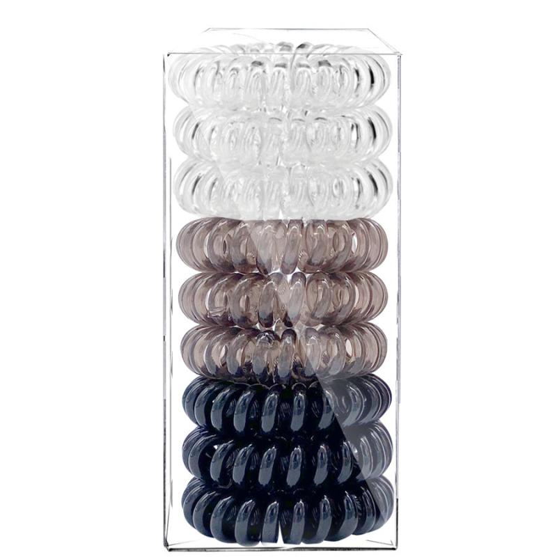 9pcs Spiral Hair Ties For Women Girls Rubber Hair Bands Gum Hair Coils