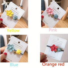 Candy Flower Beaded Hair Tie Elastic Hair Rope Hair Accessories