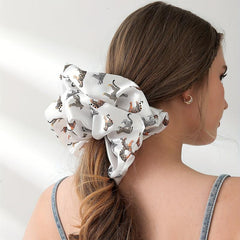 Large Animal Print Scrunchies Hair Tie Leopard Hair Rope Tiger Hair Accessories
