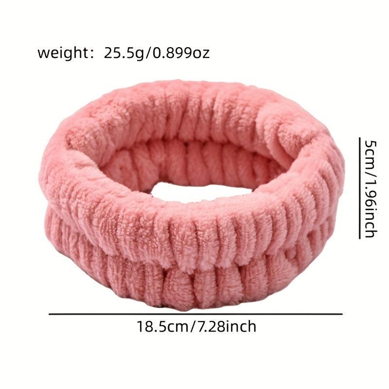 Plush Headband Turban for Face Washing & Makeup - Hair Band for Skincare