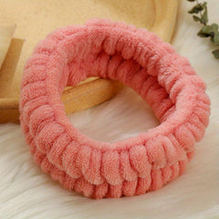 Plush Headband Turban for Face Washing & Makeup - Hair Band for Skincare