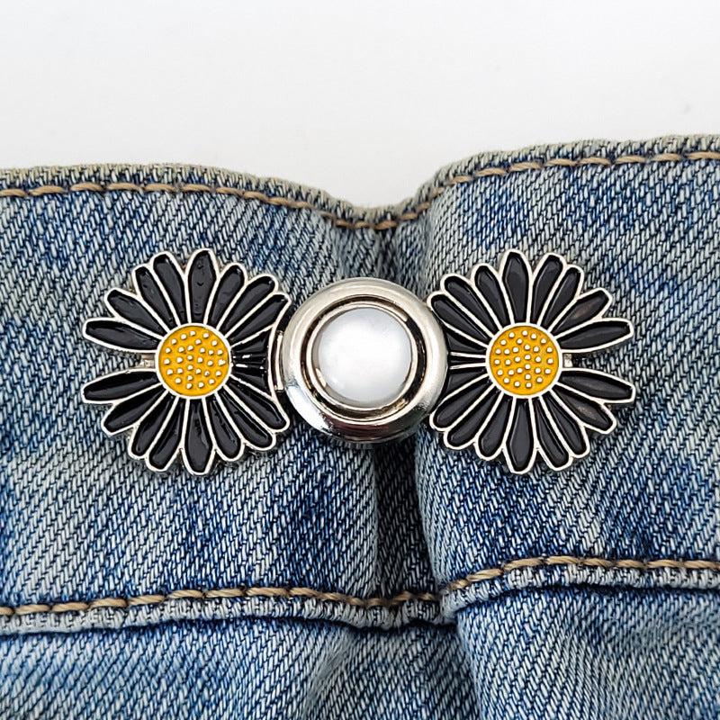 Floral Waist Buckle in Various Colors for Jeans and Casual Pants