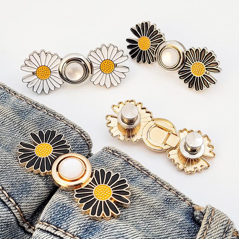 Floral Waist Buckle in Various Colors for Jeans and Casual Pants