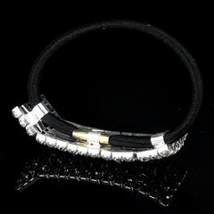 Rhinestone Hair Tie Ponytail Holder Rubber Band Accessories