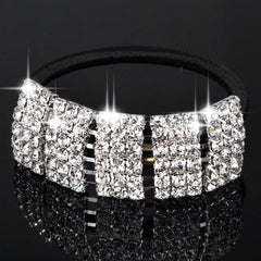 Rhinestone Hair Tie Ponytail Holder Rubber Band Accessories