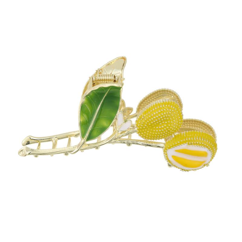 Metal Durian Branch Hair Claw Nonslip Ponytail Holder