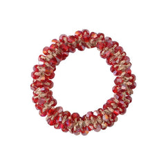 Rhinestone Hair Tie Elastic Ponytail Holder for Women Girls