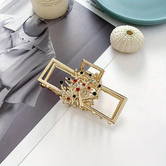 Christmas Series Hair Claw Hollow Metal Hair Claw Flower