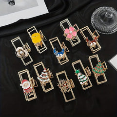Christmas Series Hair Claw Hollow Metal Hair Claw Flower