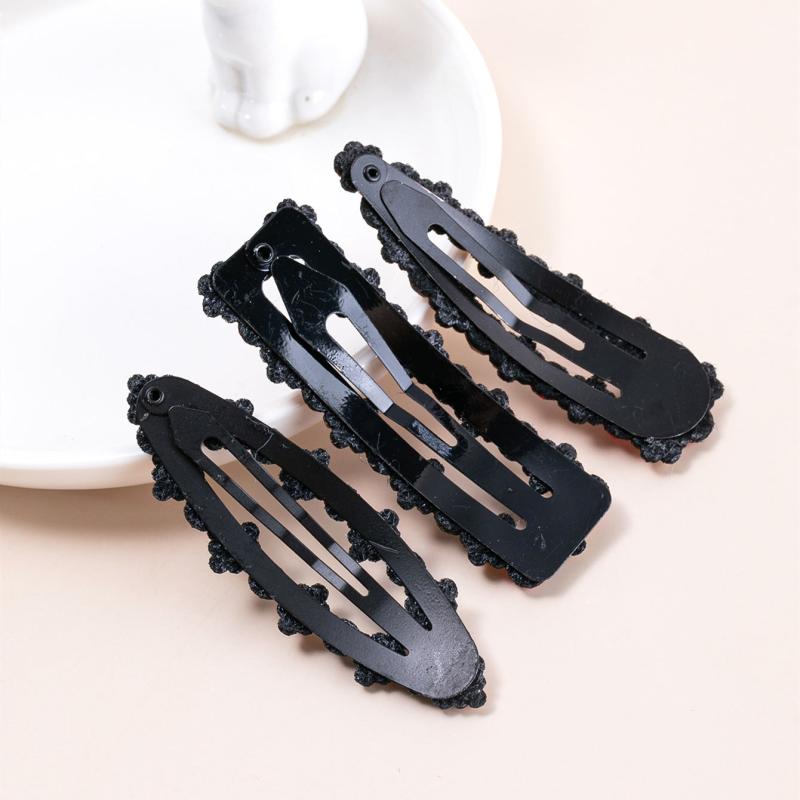 Rhinestone Snap Hair Clips Crystal Metal Hair Barrettes Wedding Hair Accessories
