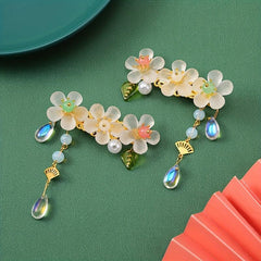 2pcs Acrylic Flower Hair Clip Barrette Hair Slides Non Slip Hair Decoration