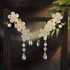 2pcs Acrylic Flower Hair Clip Barrette Hair Slides Non Slip Hair Decoration