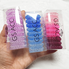9pcs Coil Wire Hair Tie Non Slip Hair Rope Ponytail Holder