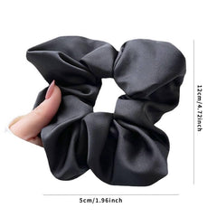 Houndstooth Pattern Scrunchies Hair Tie Large Hair Rope Satin Hair Accessories