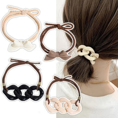 Hair Tie Bracelets For Women Elastic Hair Ties Rubber Bands For Girls